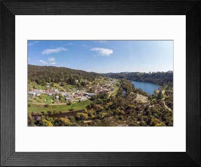 Framed Print : View Over Derby in Tasmania Australia Framed Print : View Over Derby in Tasmania Australia