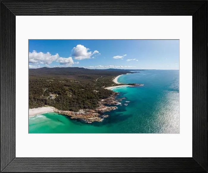 Framed Print : Binalong Bay Beach in Tasmania Australia Framed Print : Binalong Bay Beach in Tasmania Australia