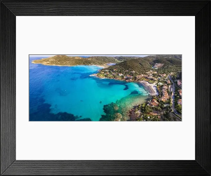 Framed Print : Sardegna (Sardinia) island aerial drone view of best beaches Framed Print : Sardegna (Sardinia) island aerial drone view of best beaches