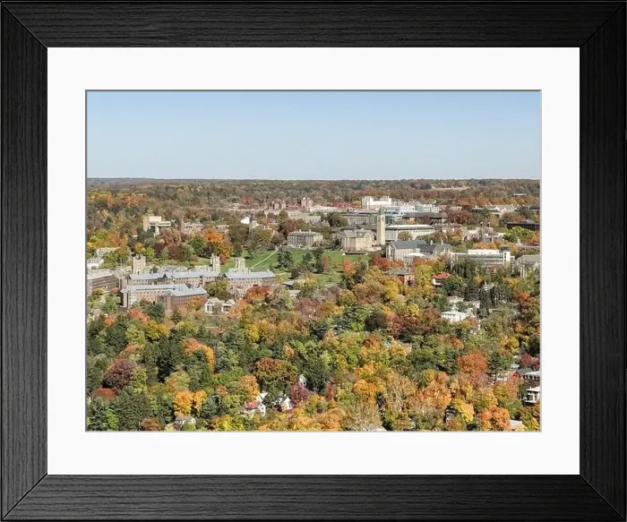 Framed Print : 10-22-2022, Late afternoon aerial autumn image of the area surrounding the City of Ithaca, NY, USA Framed Print : 10-22-2022, Late afternoon aerial autumn image of the area surrounding the City of Ithaca, NY, USA