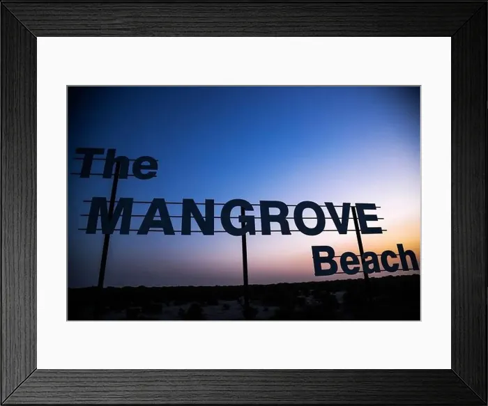 Framed Print : Mangrove beach entrance board and forest in the desert of Umm al Quwain emirate of the United Arab Emirates Framed Print : Mangrove beach entrance board and forest in the desert of Umm al Quwain emirate of the United Arab Emirates