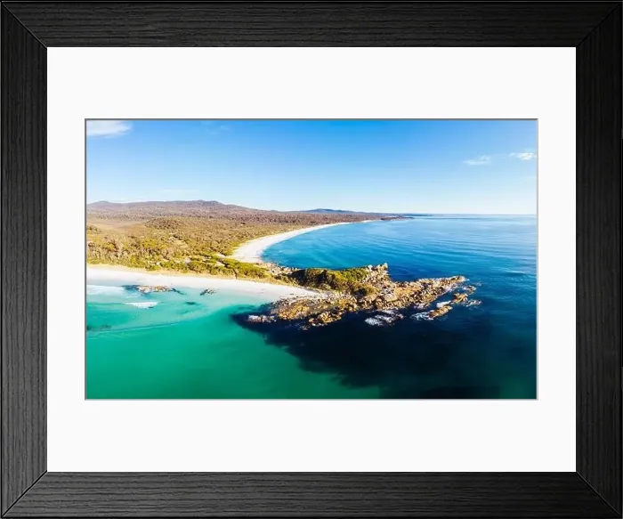 Framed Print : Binalong Bay Beach in Tasmania Australia Framed Print : Binalong Bay Beach in Tasmania Australia