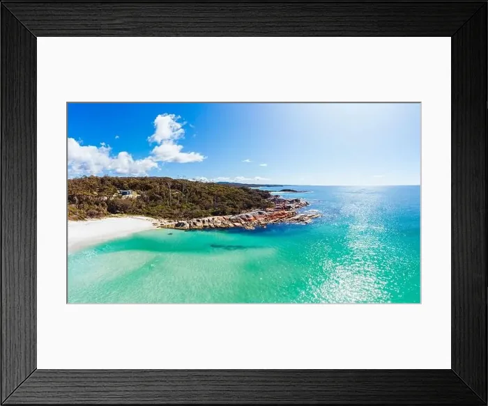 Framed Print : Binalong Bay Beach in Tasmania Australia Framed Print : Binalong Bay Beach in Tasmania Australia