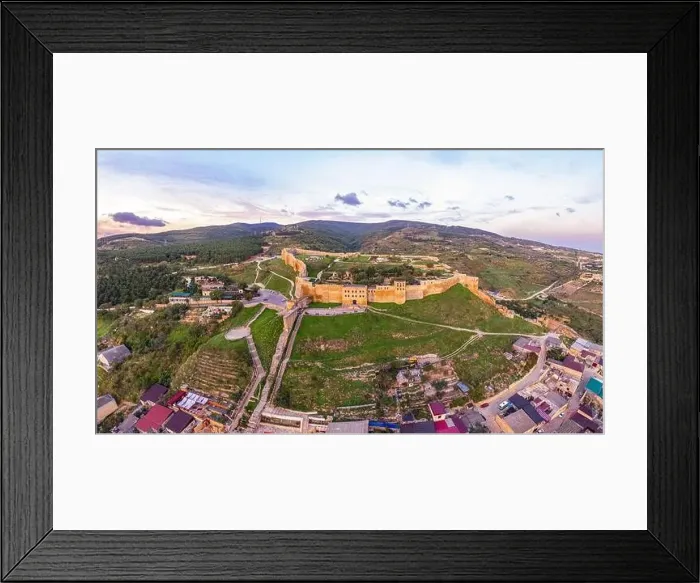 Framed Print : Aerial panoramic view of the ancient citadel Naryn-Kala Framed Print : Aerial panoramic view of the ancient citadel Naryn-Kala
