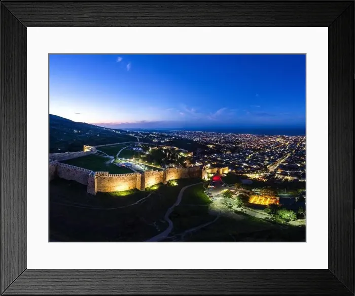 Framed Print : Aerial panoramic view of the ancient citadel Naryn-Kala Framed Print : Aerial panoramic view of the ancient citadel Naryn-Kala