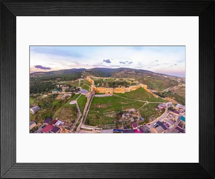 Framed Print : Aerial panoramic view of the ancient citadel Naryn-Kala Framed Print : Aerial panoramic view of the ancient citadel Naryn-Kala