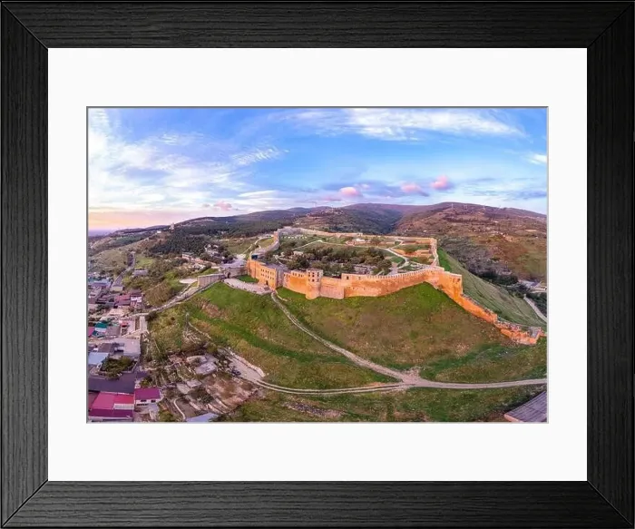 Framed Print : Aerial panoramic view of the ancient citadel Naryn-Kala Framed Print : Aerial panoramic view of the ancient citadel Naryn-Kala