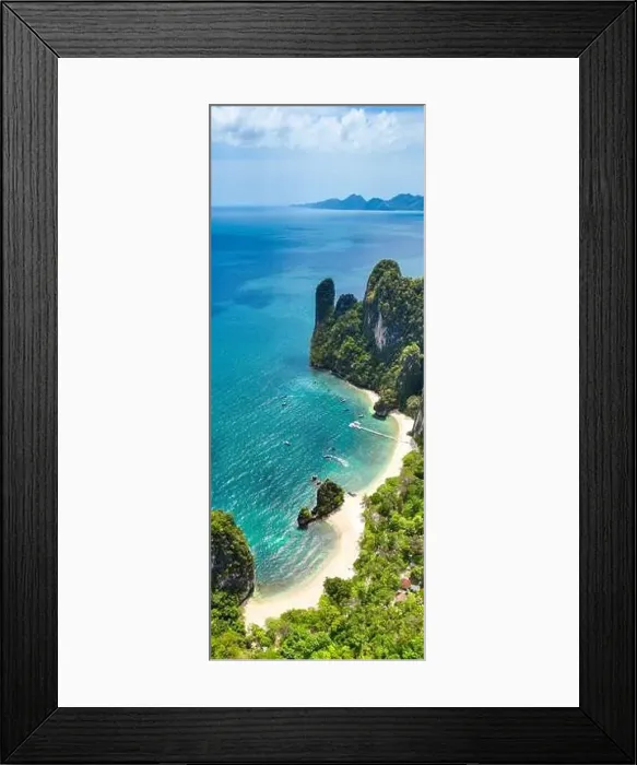 Framed Print : Aerial view of Koh Hong island in Krabi province, Thailand Framed Print : Aerial view of Koh Hong island in Krabi province, Thailand