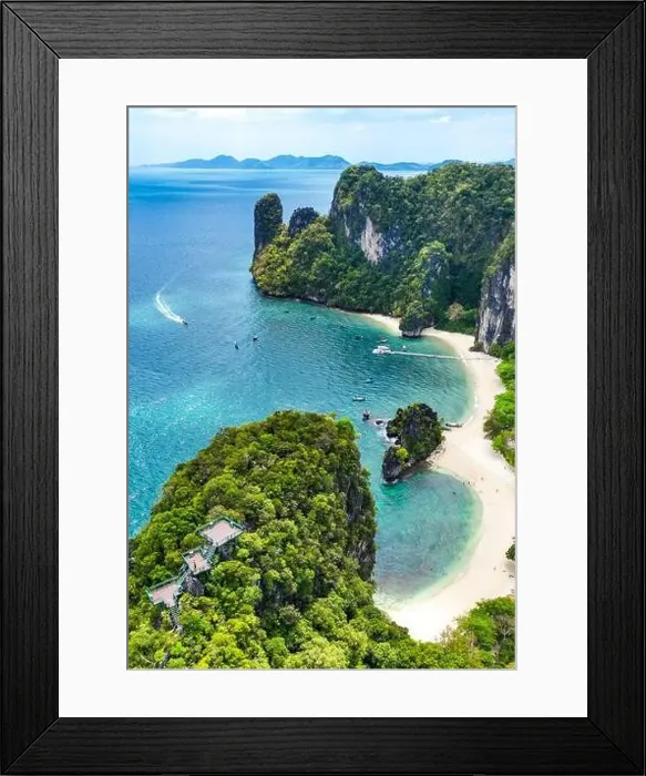 Framed Print : Aerial view of Koh Hong island in Krabi province, Thailand Framed Print : Aerial view of Koh Hong island in Krabi province, Thailand