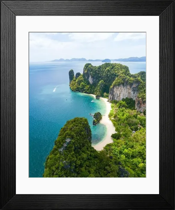 Framed Print : Aerial view of Koh Hong island in Krabi province, Thailand Framed Print : Aerial view of Koh Hong island in Krabi province, Thailand