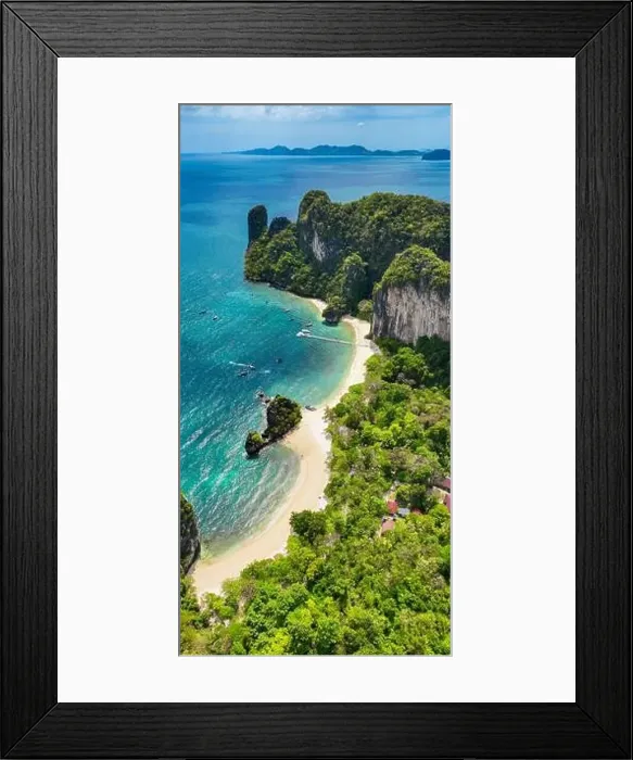 Framed Print : Aerial view of Koh Hong island in Krabi province, Thailand Framed Print : Aerial view of Koh Hong island in Krabi province, Thailand