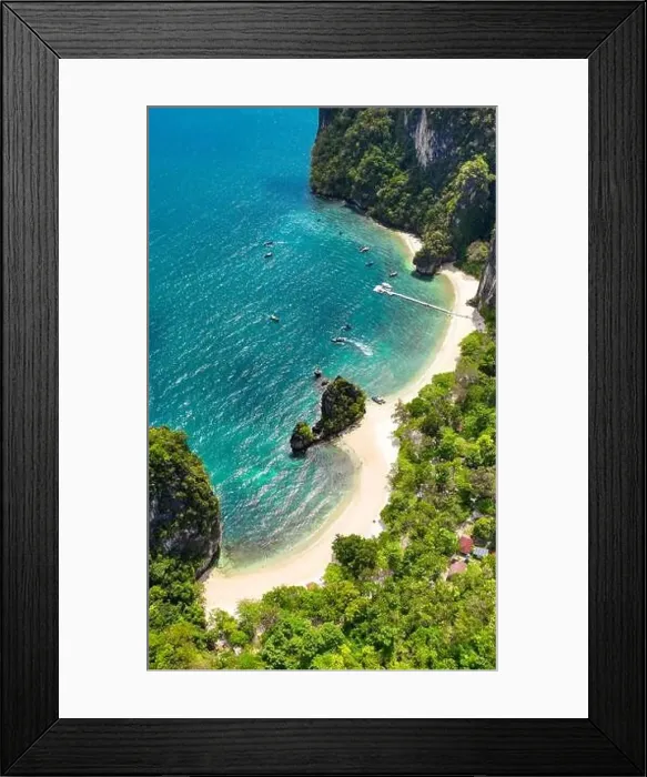 Framed Print : Aerial view of Koh Hong island in Krabi province, Thailand Framed Print : Aerial view of Koh Hong island in Krabi province, Thailand