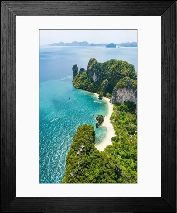 Framed Print : Aerial view of Koh Hong island in Krabi province, Thailand Framed Print : Aerial view of Koh Hong island in Krabi province, Thailand