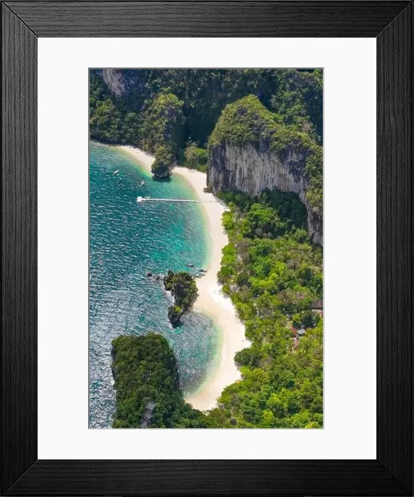 Framed Print : Aerial view of Koh Hong island in Krabi province, Thailand Framed Print : Aerial view of Koh Hong island in Krabi province, Thailand