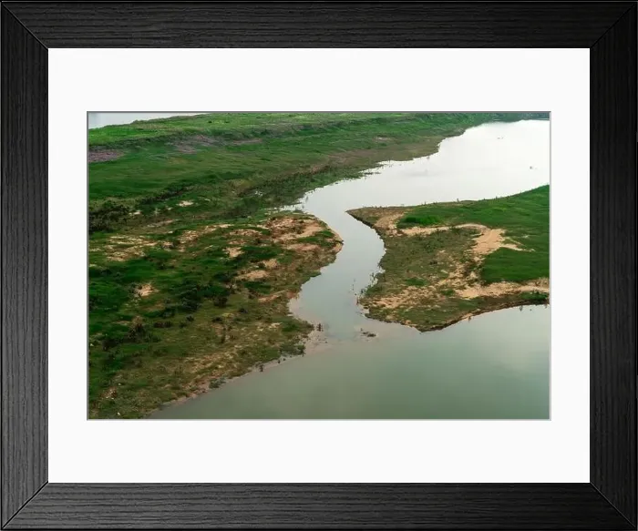 Framed Print : Aerial view, forests and lakes Framed Print : Aerial view, forests and lakes