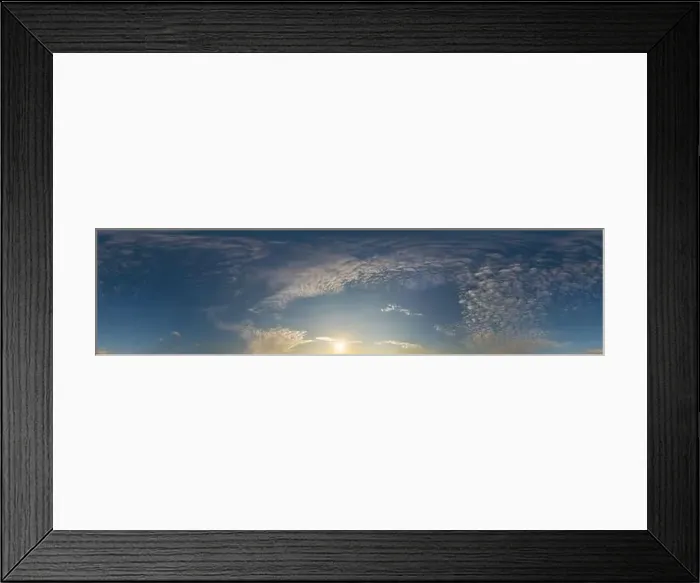 Framed Print : Blue summer sky panorama with light Cirrus clouds Framed Print : Blue summer sky panorama with light Cirrus clouds
