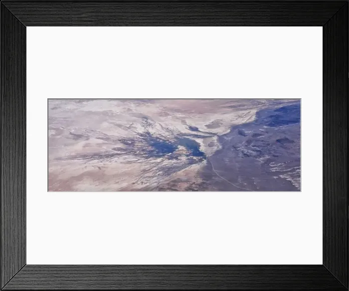 Framed Print : Salt Flats in Utah. Aerial View Framed Print : Salt Flats in Utah. Aerial View