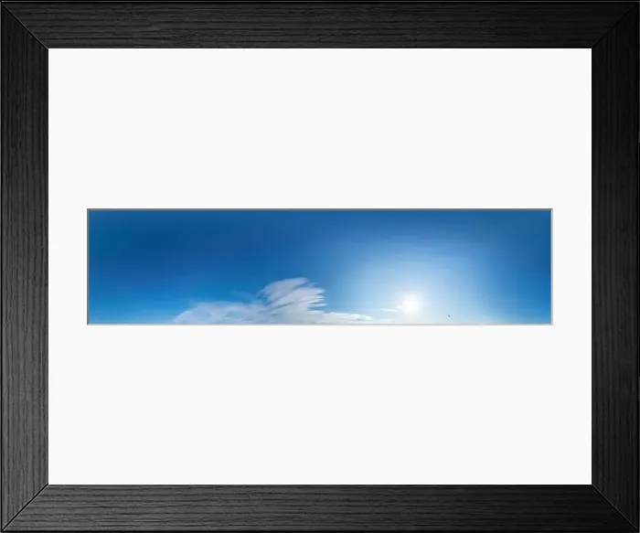Framed Print : Blue sky panorama with Cirrus clouds Framed Print : Blue sky panorama with Cirrus clouds