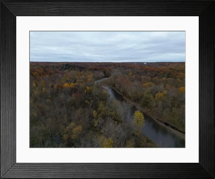 Framed Print : Grand River Valley, Painesville Township, Ohio, 10-28-2022 Framed Print : Grand River Valley, Painesville Township, Ohio, 10-28-2022