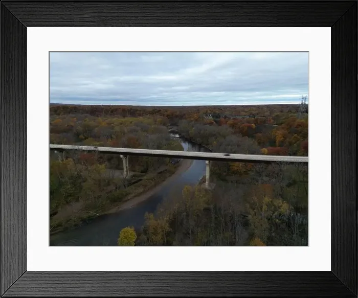 Framed Print : Grand River Valley, Painesville Township, Ohio, 10-28-2022 Framed Print : Grand River Valley, Painesville Township, Ohio, 10-28-2022