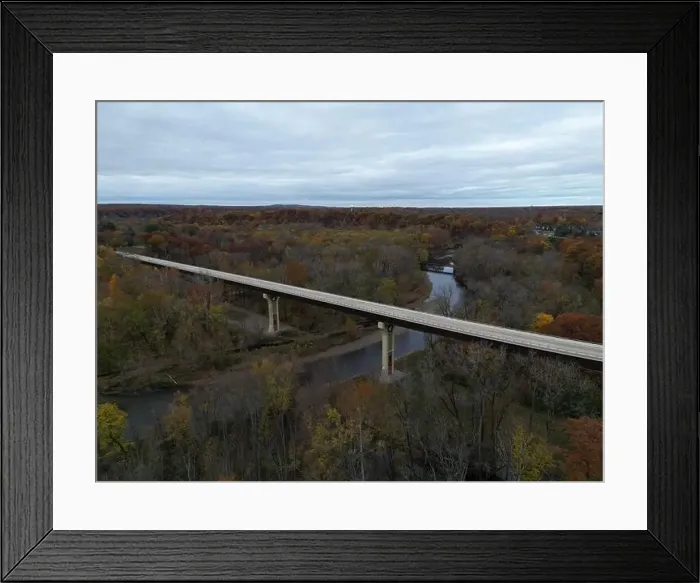 Framed Print : Grand River Valley, Painesville Township, Ohio, 10-28-2022 Framed Print : Grand River Valley, Painesville Township, Ohio, 10-28-2022