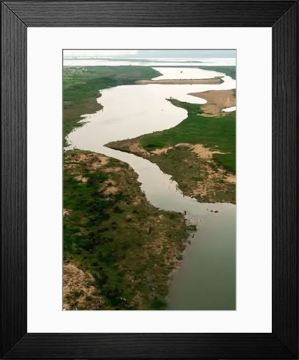 Framed Print : Aerial view, forests and lakes Framed Print : Aerial view, forests and lakes