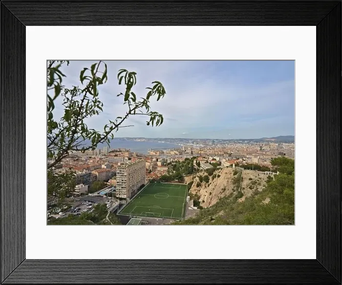 Framed Print : Panoramic view over Marseilles from Notre Dame de la Garde Framed Print : Panoramic view over Marseilles from Notre Dame de la Garde