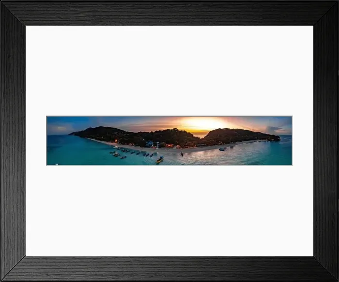 Framed Print : Aerial view of Laem Tong Beach or Laemtong bay in koh Phi Phi, Krabi, Thailand Framed Print : Aerial view of Laem Tong Beach or Laemtong bay in koh Phi Phi, Krabi, Thailand