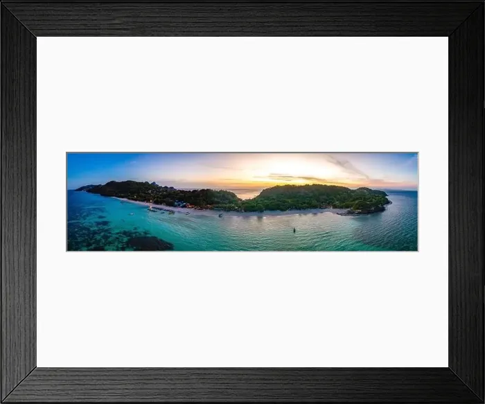 Framed Print : Aerial view of Laem Tong Beach or Laemtong bay in koh Phi Phi, Krabi, Thailand Framed Print : Aerial view of Laem Tong Beach or Laemtong bay in koh Phi Phi, Krabi, Thailand