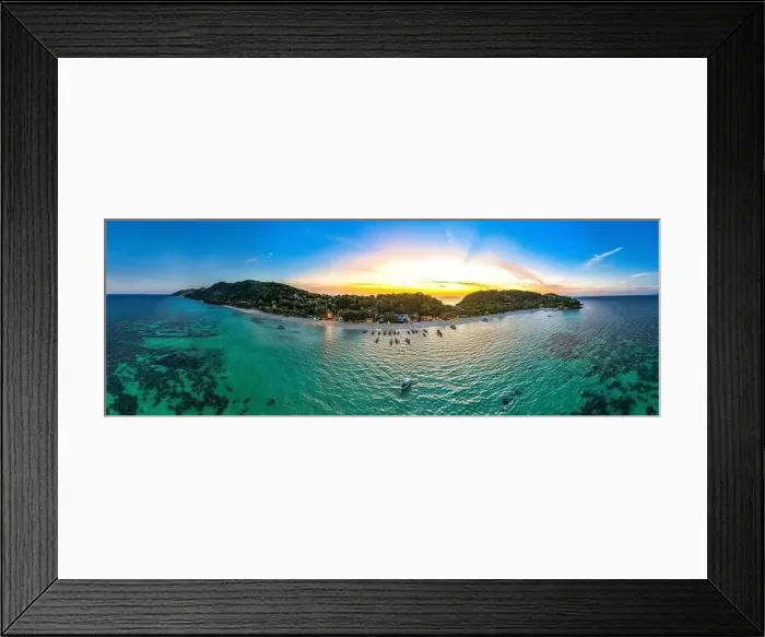 Framed Print : Aerial view of Laem Tong Beach or Laemtong bay in koh Phi Phi, Krabi, Thailand Framed Print : Aerial view of Laem Tong Beach or Laemtong bay in koh Phi Phi, Krabi, Thailand