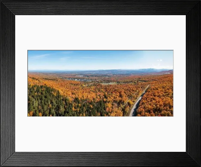 Framed Print : Panorama over New York state near Dannemora looking south to Adirondack mountains Framed Print : Panorama over New York state near Dannemora looking south to Adirondack mountains