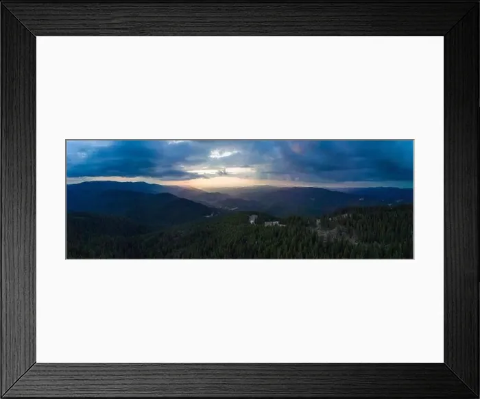 Framed Print : Valley of Balkan mountains is covered with fog Framed Print : Valley of Balkan mountains is covered with fog