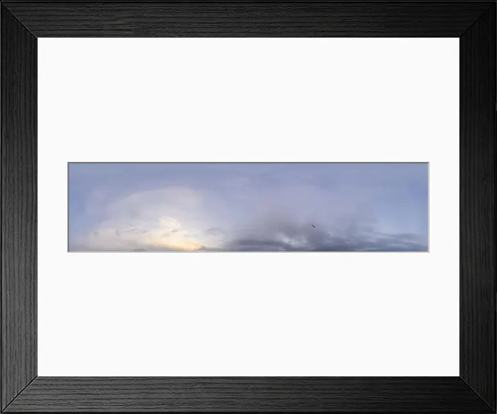 Framed Print : Overcast sky panorama with Stratus clouds in seamless spherical equirectangular format Framed Print : Overcast sky panorama with Stratus clouds in seamless spherical equirectangular format
