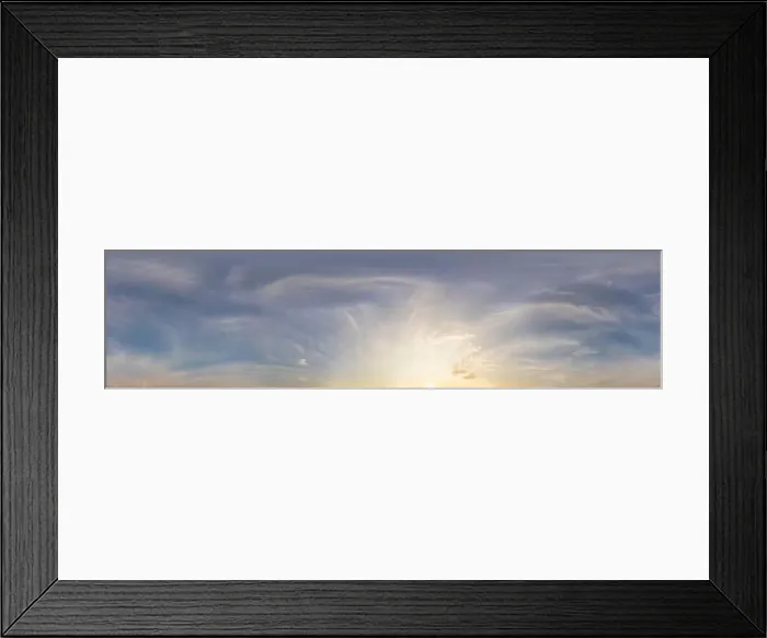 Framed Print : Blue summer sky panorama with light Cirrus clouds Framed Print : Blue summer sky panorama with light Cirrus clouds