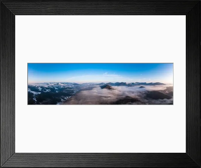 Framed Print : A top view of winter Vorokhta in the Carpathians of Ukraine Framed Print : A top view of winter Vorokhta in the Carpathians of Ukraine