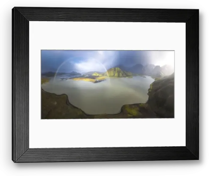 Framed Print : From above breathtaking drone view of green mountains Framed Print : From above breathtaking drone view of green mountains