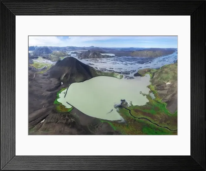 Framed Print : From above breathtaking drone view of green mountains Framed Print : From above breathtaking drone view of green mountains