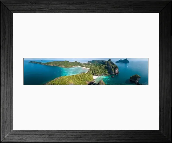 Framed Print : Aerial view of Nui beach in koh Phi Phi Don island, in Krabi, Thailand Framed Print : Aerial view of Nui beach in koh Phi Phi Don island, in Krabi, Thailand
