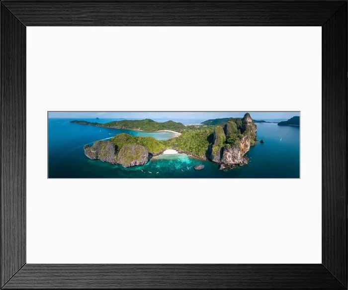 Framed Print : Aerial view of Nui beach in koh Phi Phi Don island, in Krabi, Thailand Framed Print : Aerial view of Nui beach in koh Phi Phi Don island, in Krabi, Thailand