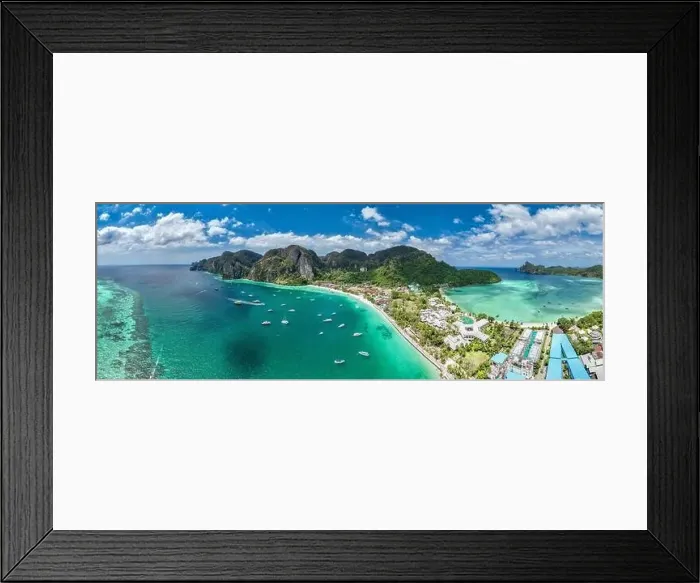 Framed Print : Aerial view of Ton Sai Beach in Koh Phi Phi, Krabi Thailand Framed Print : Aerial view of Ton Sai Beach in Koh Phi Phi, Krabi Thailand
