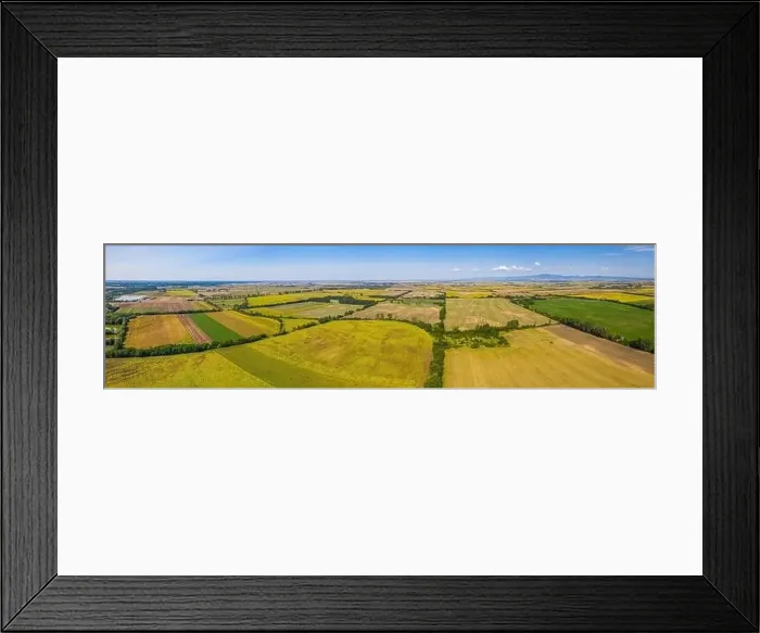 Framed Print : Aerial view of agricultural fields Framed Print : Aerial view of agricultural fields