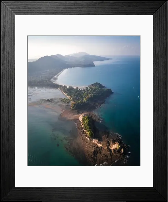 Framed Print : Aerial view of Laem Kho Kwang Beach in Koh Lanta, Krabi, Thailand Framed Print : Aerial view of Laem Kho Kwang Beach in Koh Lanta, Krabi, Thailand