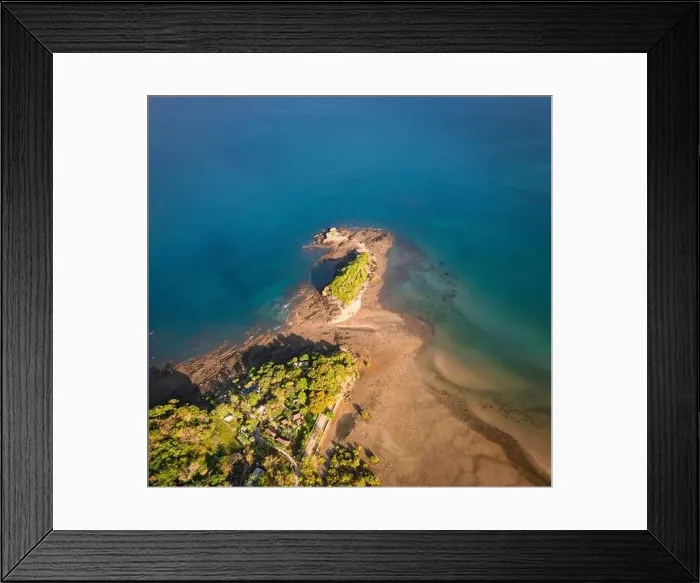 Framed Print : Aerial view of Laem Kho Kwang Beach in Koh Lanta, Krabi, Thailand