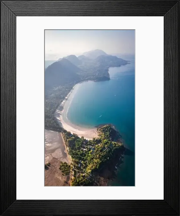 Framed Print : Aerial view of Laem Kho Kwang Beach in Koh Lanta, Krabi, Thailand Framed Print : Aerial view of Laem Kho Kwang Beach in Koh Lanta, Krabi, Thailand