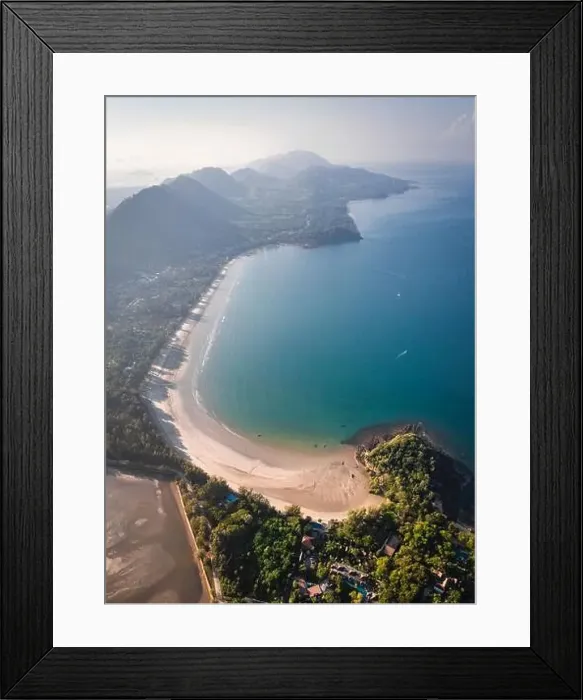 Framed Print : Aerial view of Laem Kho Kwang Beach in Koh Lanta, Krabi, Thailand Framed Print : Aerial view of Laem Kho Kwang Beach in Koh Lanta, Krabi, Thailand