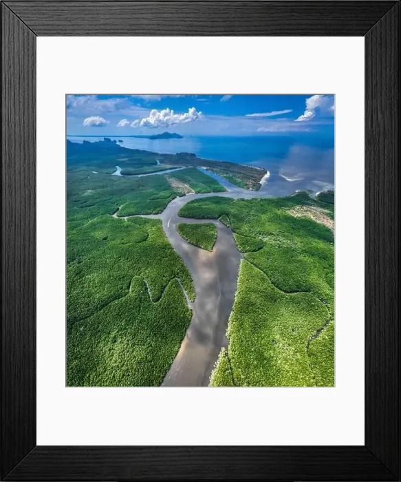 Framed Print : Heart shape island in Khao Chom Pa Sea Mangrove view point, in Trang, Thailand Framed Print : Heart shape island in Khao Chom Pa Sea Mangrove view point, in Trang, Thailand