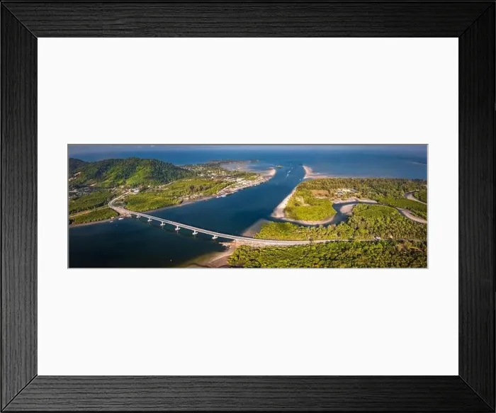 Framed Print : Aerial view of the Siri Lanta Bridge in koh Lanta, Krabi, Thailand Framed Print : Aerial view of the Siri Lanta Bridge in koh Lanta, Krabi, Thailand