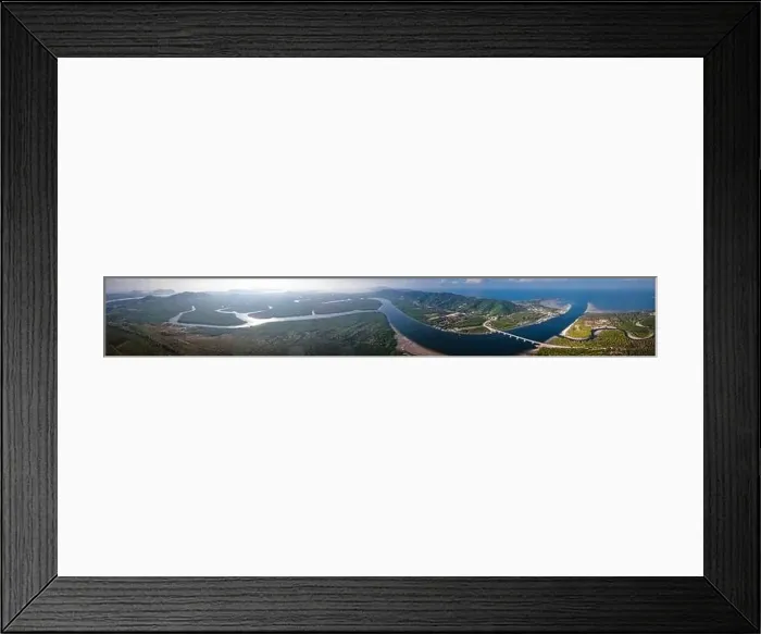Framed Print : Aerial view of the Siri Lanta Bridge in koh Lanta, Krabi, Thailand Framed Print : Aerial view of the Siri Lanta Bridge in koh Lanta, Krabi, Thailand