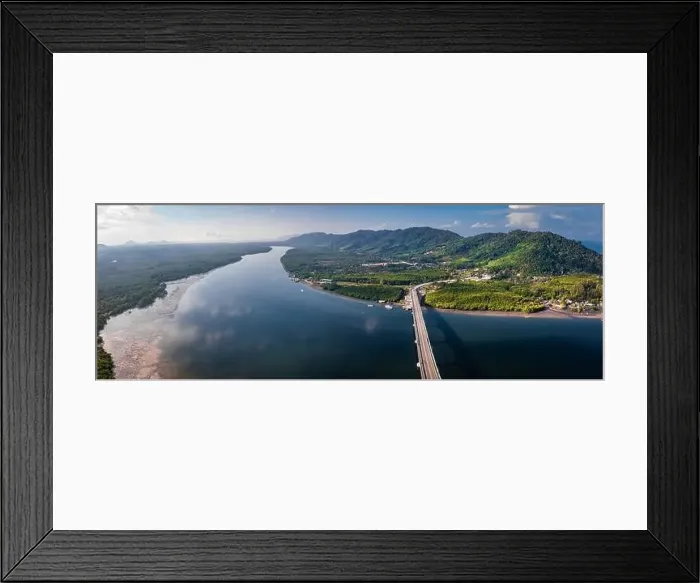 Framed Print : Aerial view of the Siri Lanta Bridge in koh Lanta, Krabi, Thailand Framed Print : Aerial view of the Siri Lanta Bridge in koh Lanta, Krabi, Thailand