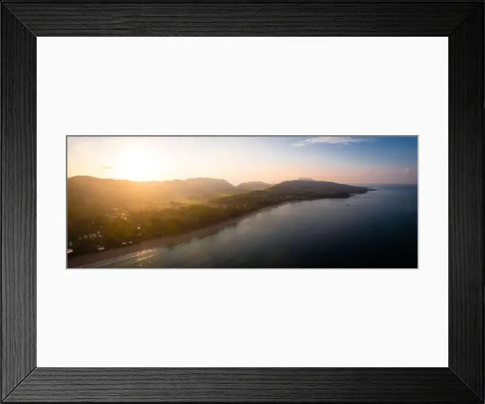 Framed Print : Aerial view of Long Beach at sunset, in Koh Lanta, Krabi, Thailand Framed Print : Aerial view of Long Beach at sunset, in Koh Lanta, Krabi, Thailand